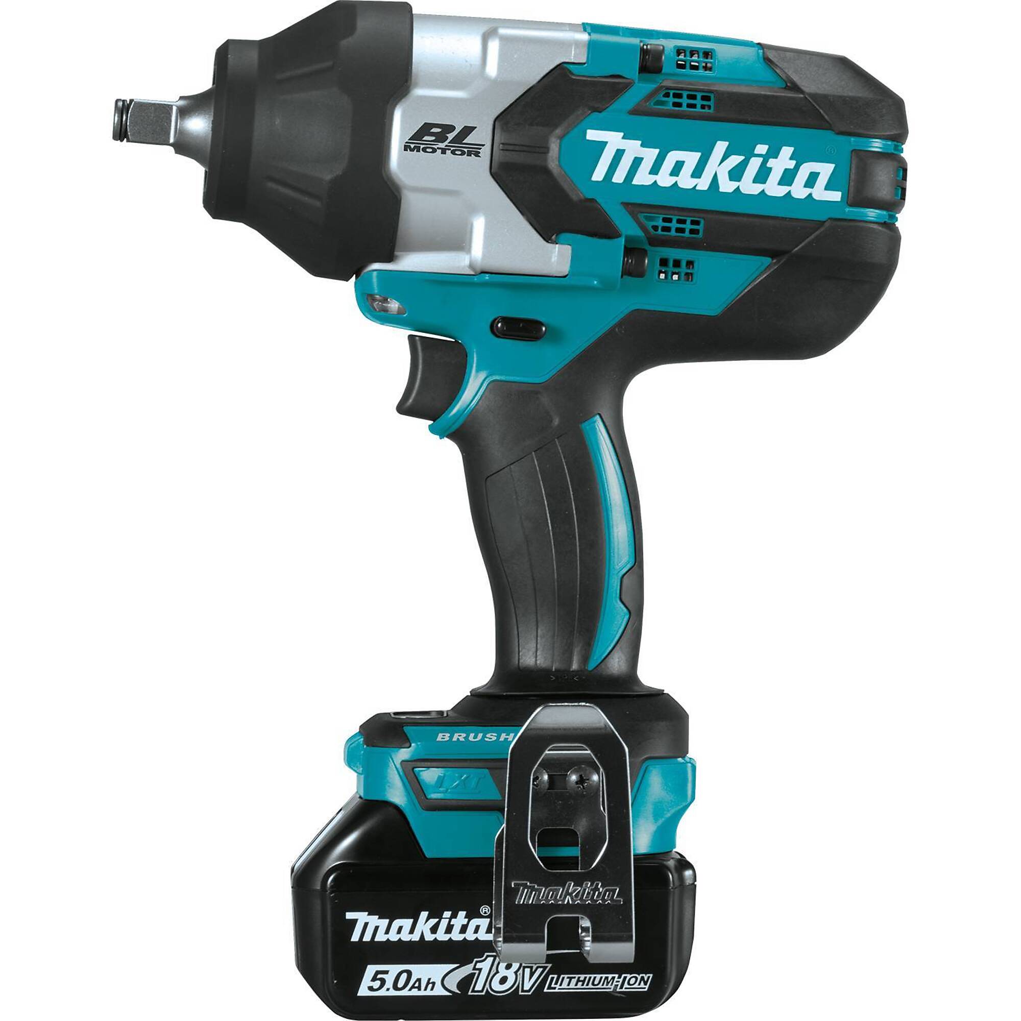 Makita® 18V LXT® Brushless High-Torque 1/2" Impact Wrench Kit, Model# XWT08T